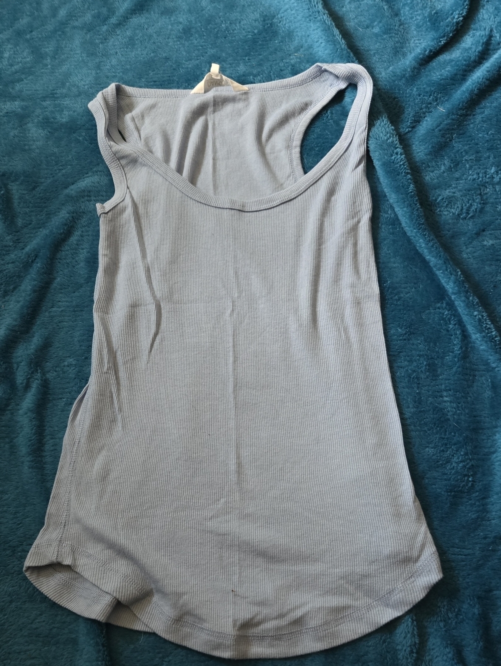 4/$20 Danskin Ribbed Tank - Light Blue